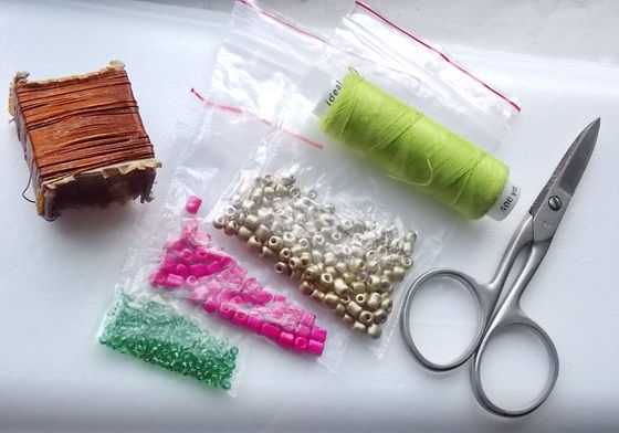 материалы для плетения цветка из бисера