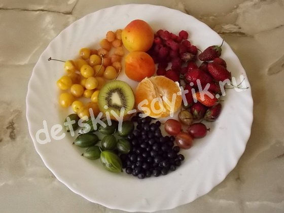 ингредиенты для фруктовых шашлычков