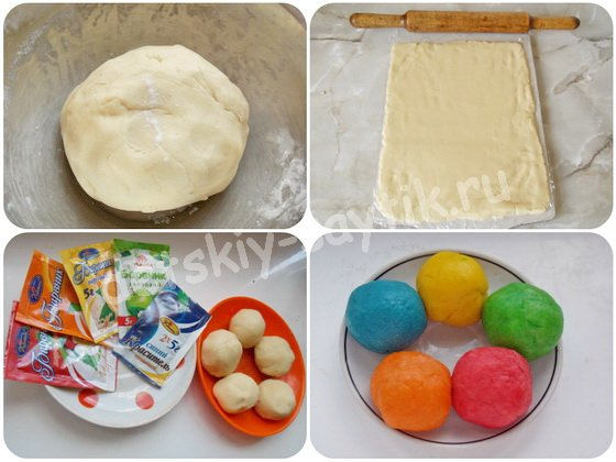 как сделать детское печенье цветные карандаши