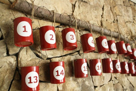 адвент-календарь из баночек