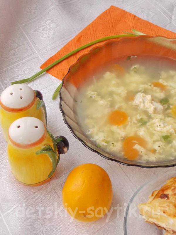 суп с яйцом рецепт